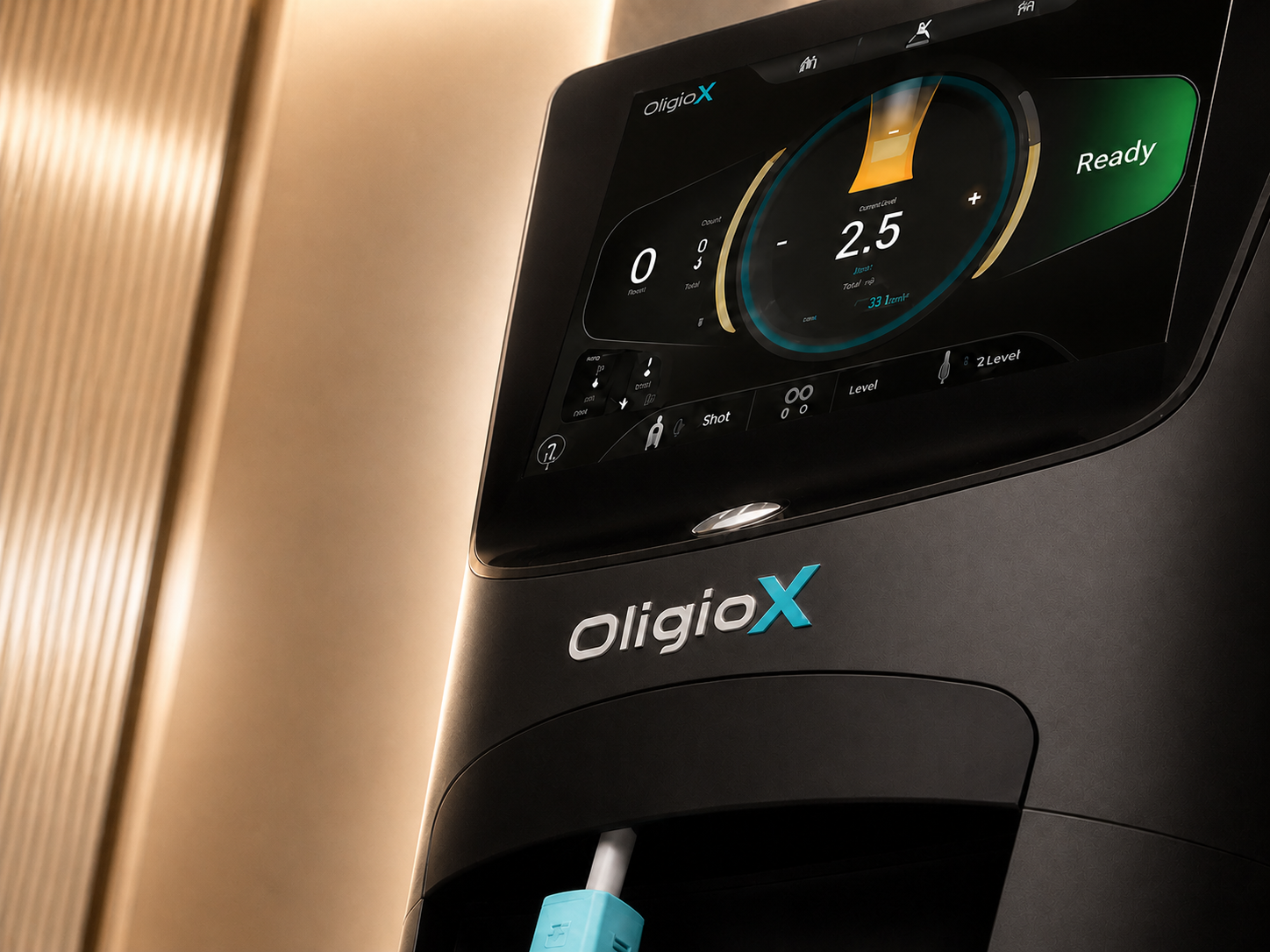 ภาพระยะใกล้เครื่อง Oligio X